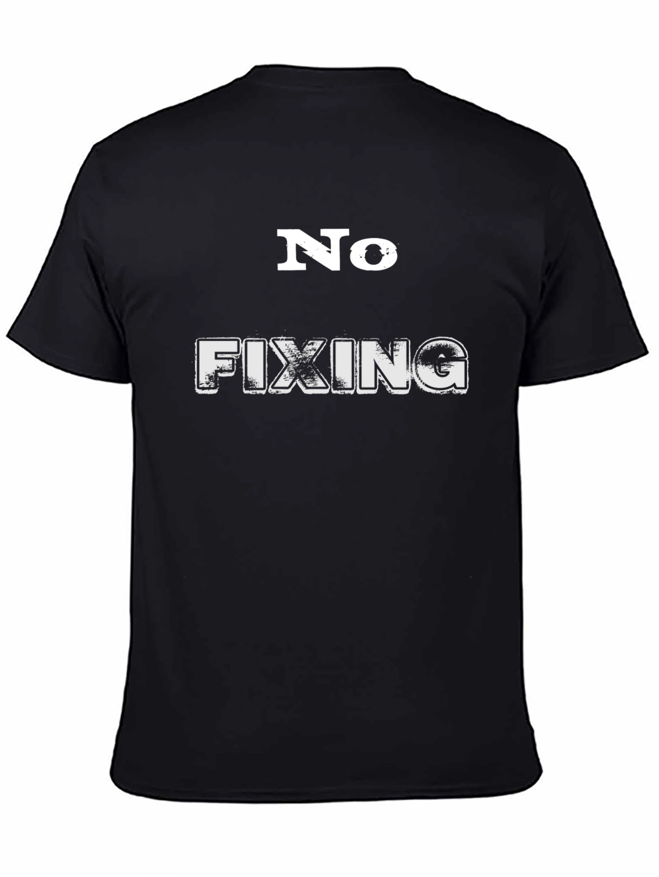 Camiseta Hombre Negra No Fixing Informal