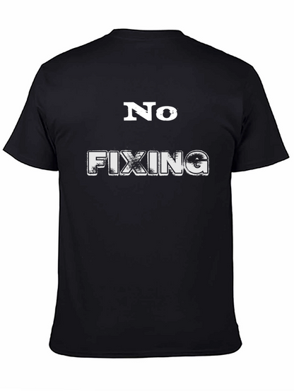 Camiseta Hombre Negra No Fixing Informal
