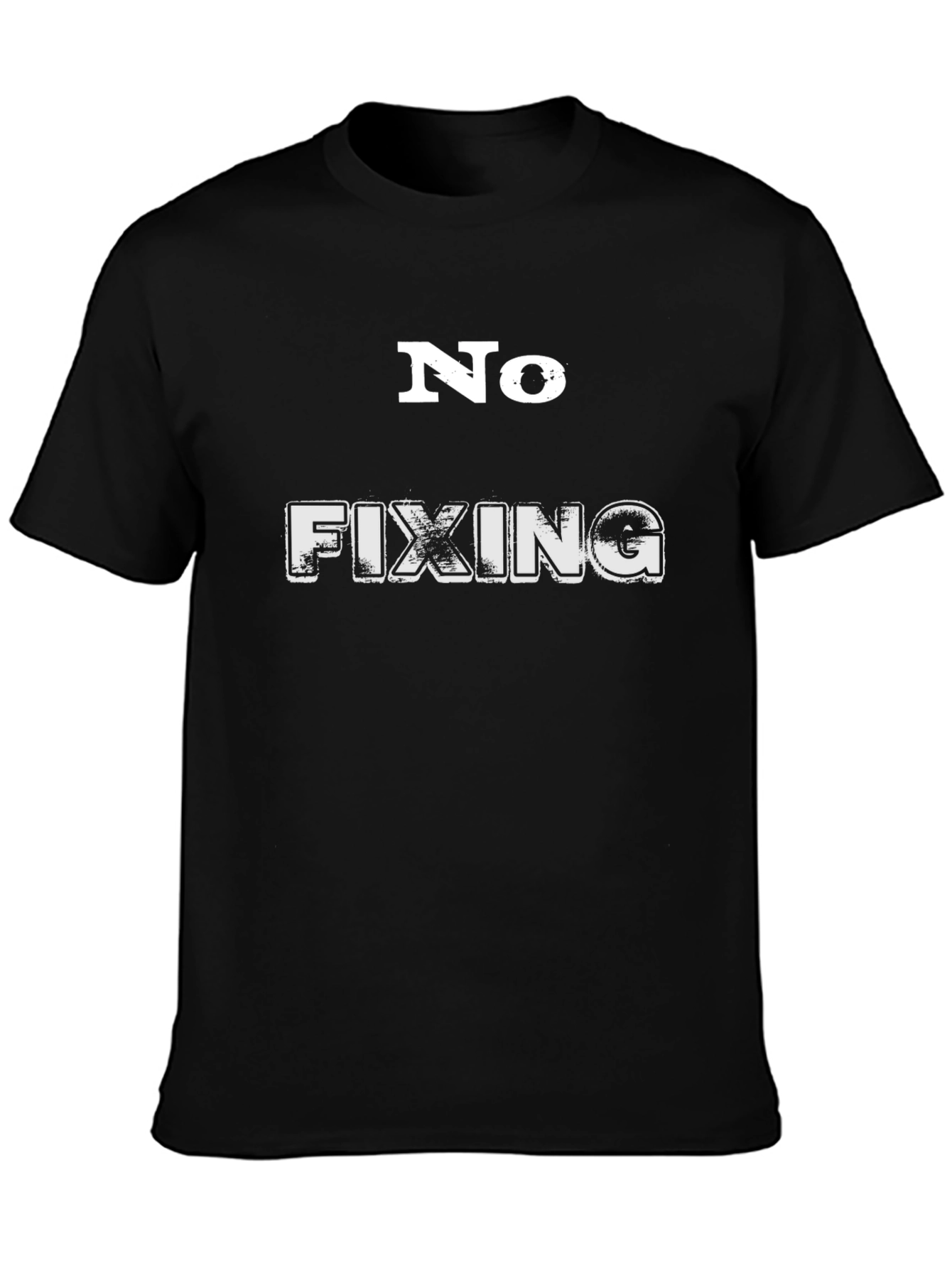 Camiseta Hombre Negra No Fixing Informal