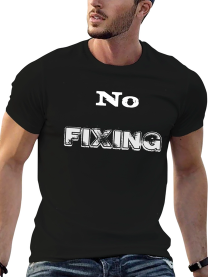 Camiseta Hombre Negra No Fixing Informal