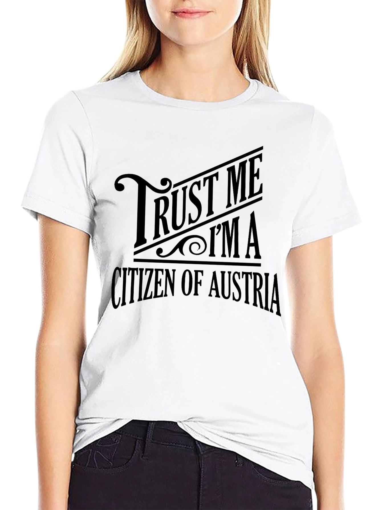 Camiseta Negra Trust Me Im A Citizen Of Austria