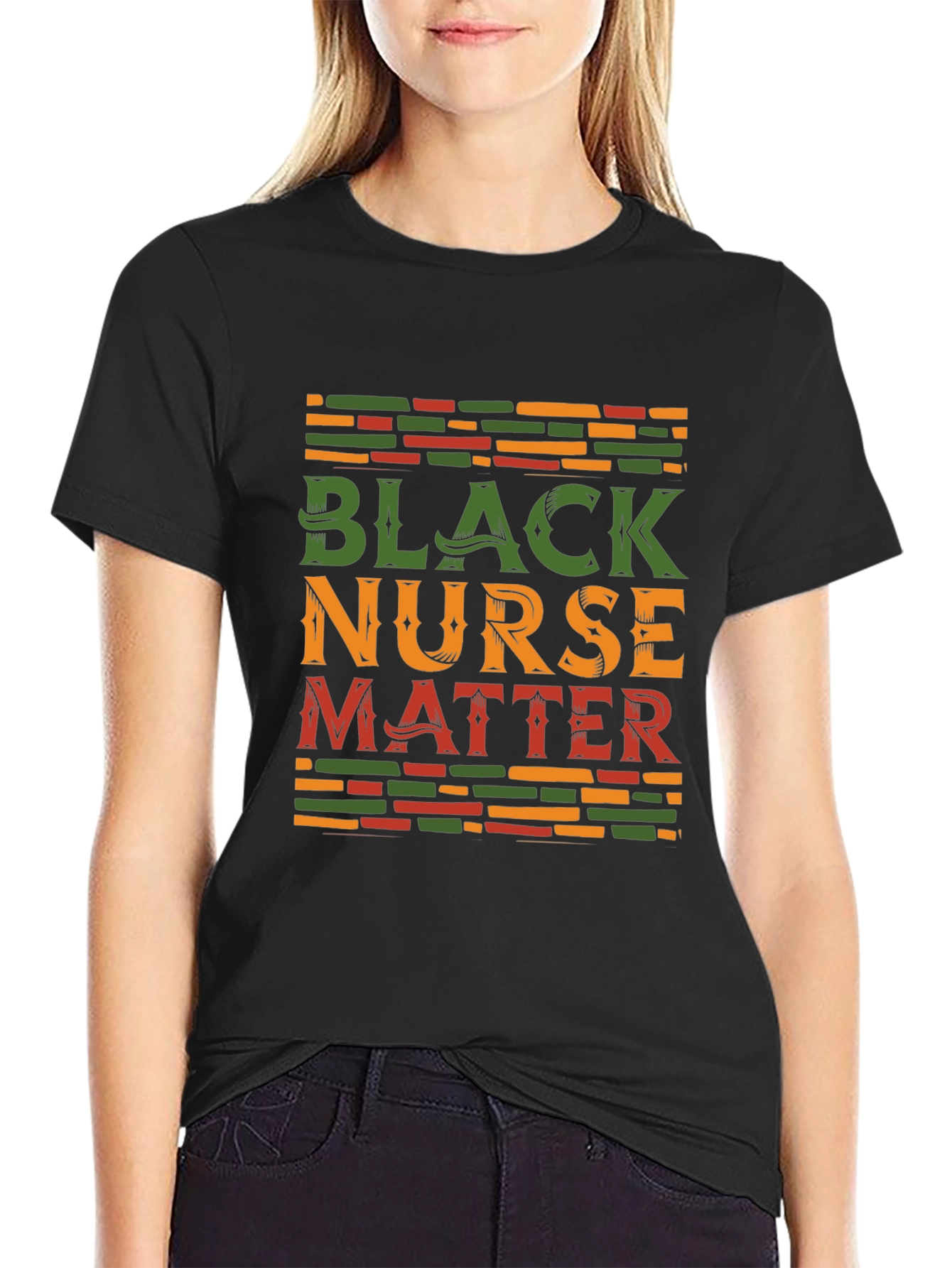 Camiseta Black Nurse Matter Algodón Unisex
