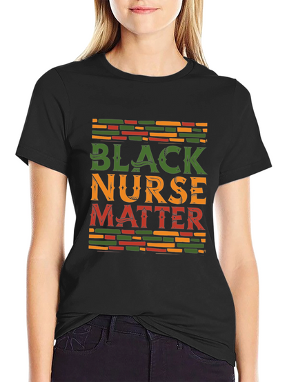 Camiseta Black Nurse Matter Algodón Unisex