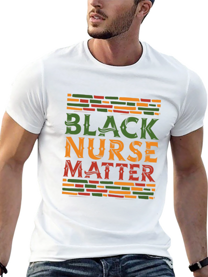 Camiseta Black Nurse Matter Algodón Unisex