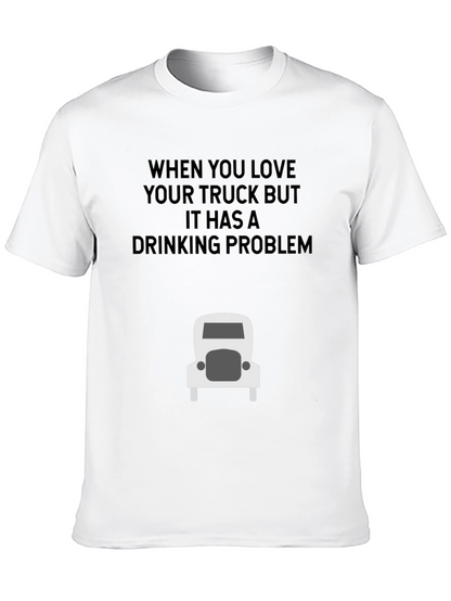 Camiseta Negra: Amo Mi Camión Bebedor