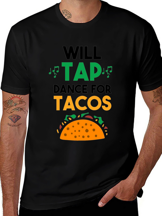 Camiseta Negra Tap Dance For Tacos