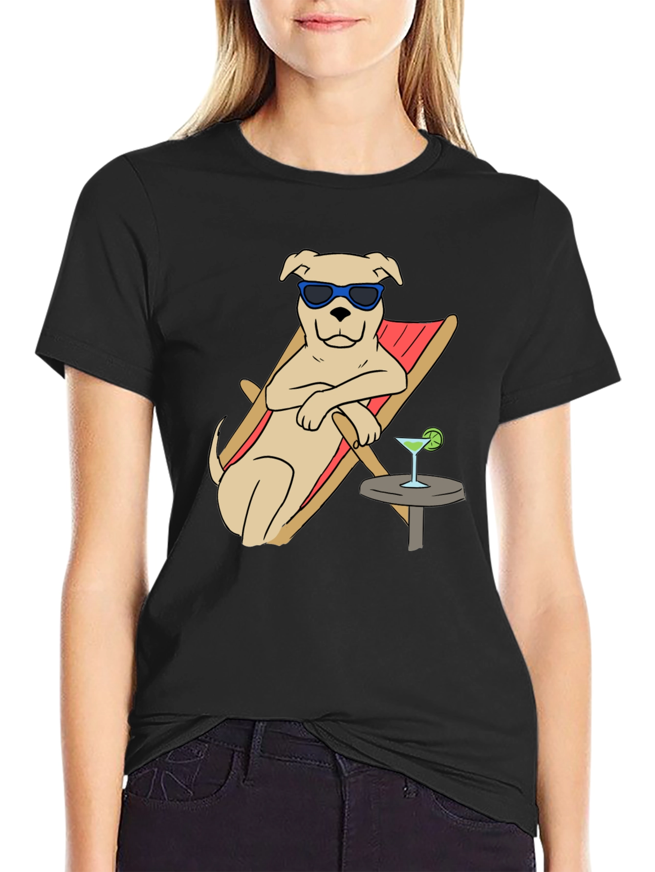 Camiseta Relax Perro con Gafas de Sol