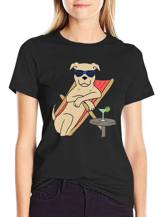 Camiseta Relax Perro con Gafas de Sol