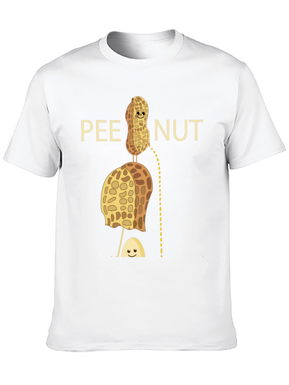 Camiseta Negra con Diseño Humorístico de Cacahuete