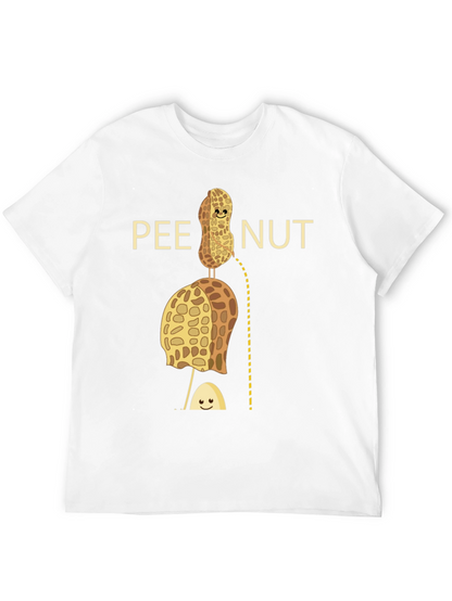 Camiseta Negra con Diseño Humorístico de Cacahuete