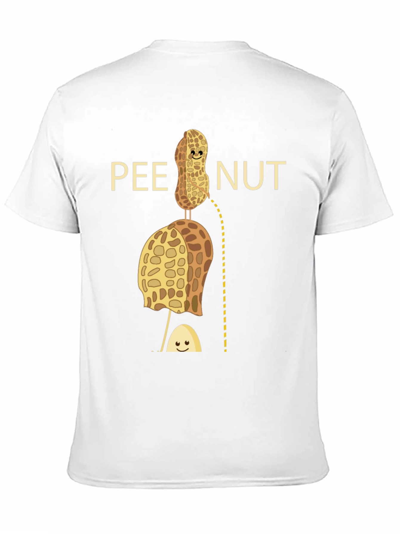 Camiseta Negra con Diseño Humorístico de Cacahuete