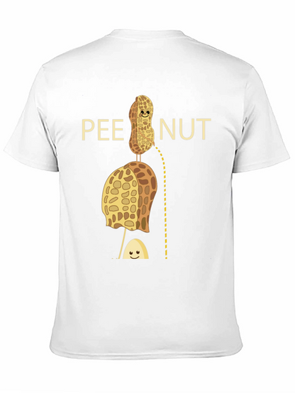 Camiseta Negra con Diseño Humorístico de Cacahuete