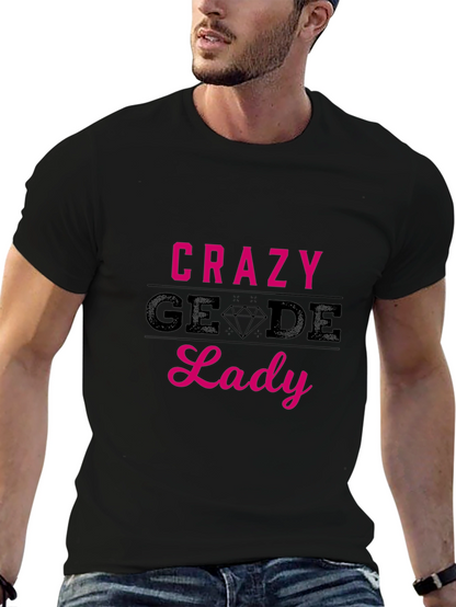 Camiseta Negra Crazy Geode Lady