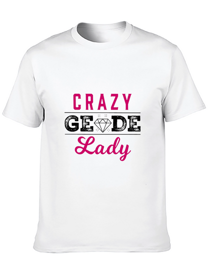 Camiseta Negra Crazy Geode Lady