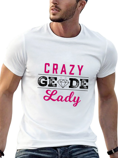 Camiseta Negra Crazy Geode Lady