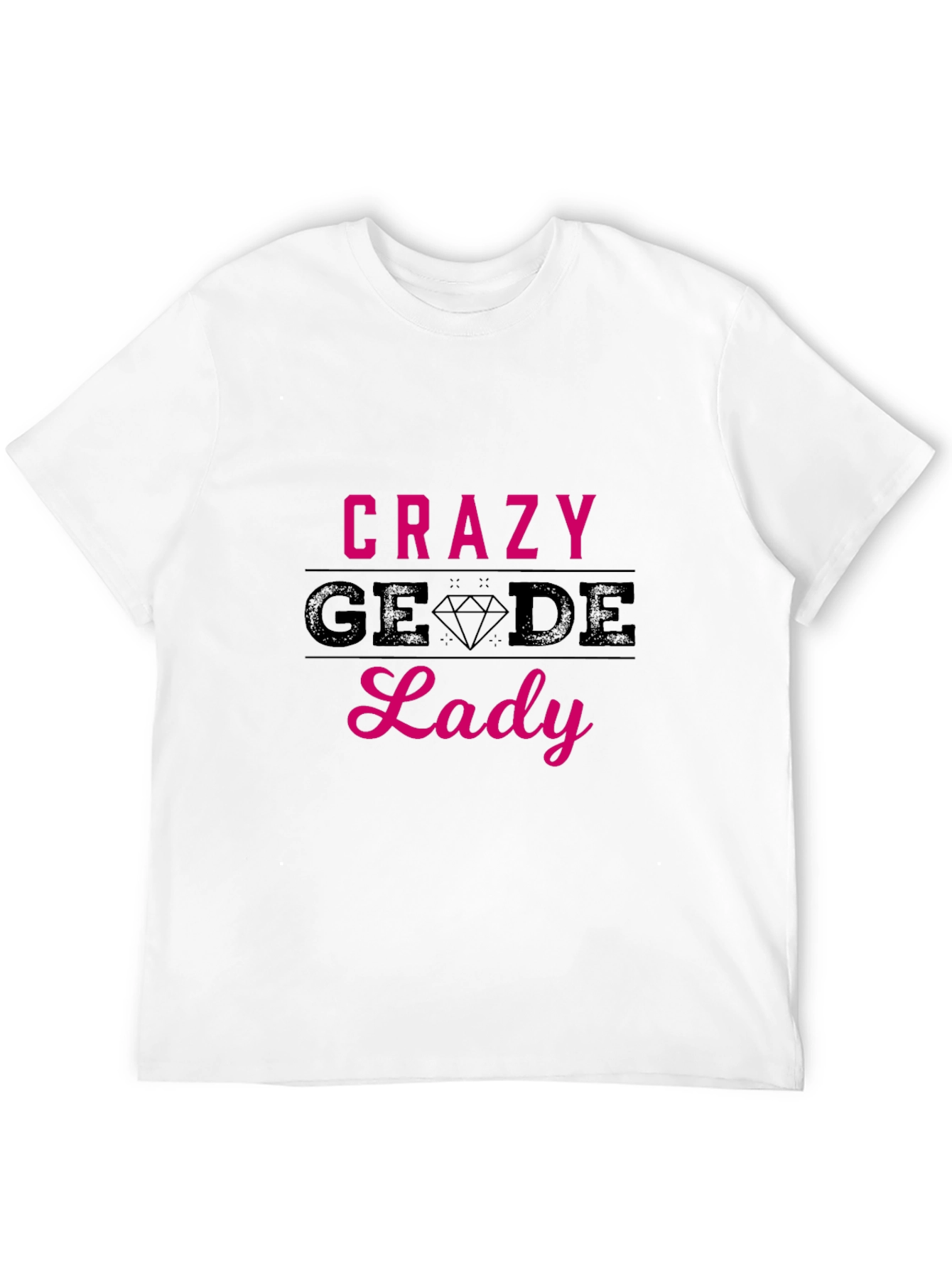 Camiseta Negra Crazy Geode Lady