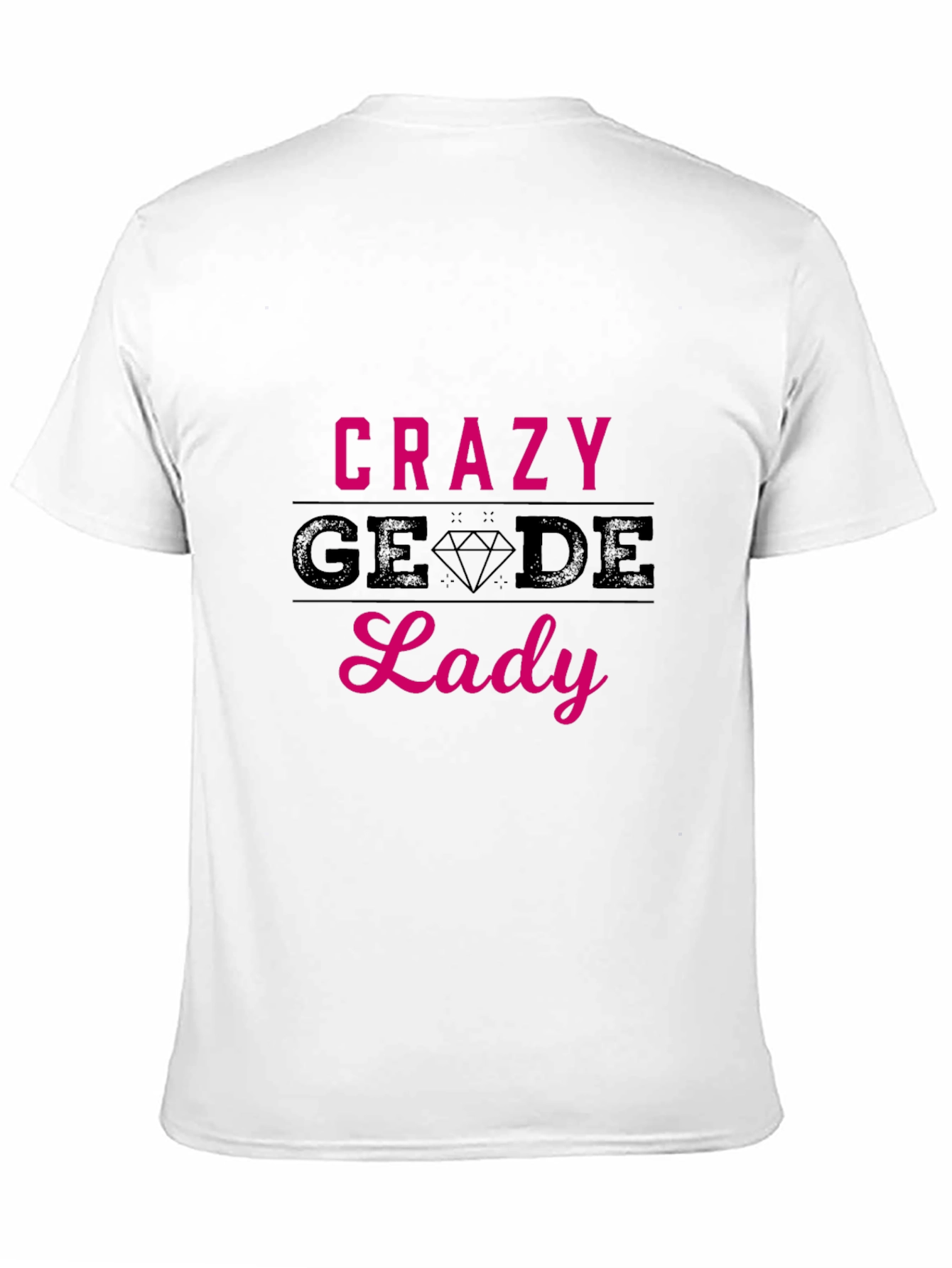 Camiseta Negra Crazy Geode Lady