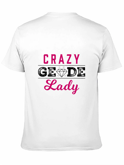 Camiseta Negra Crazy Geode Lady