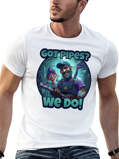 Camiseta Negra Got Pipes?