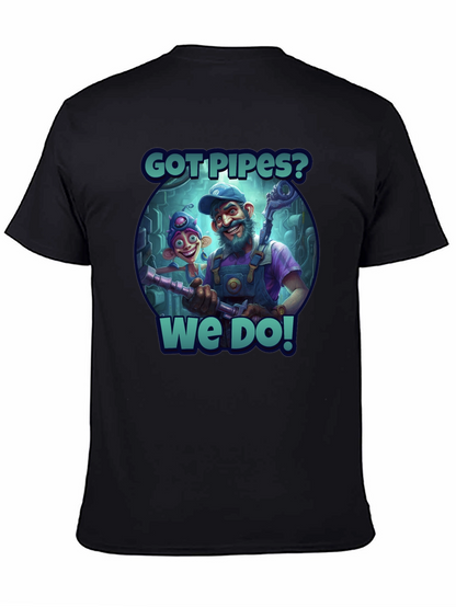 Camiseta Negra Got Pipes?
