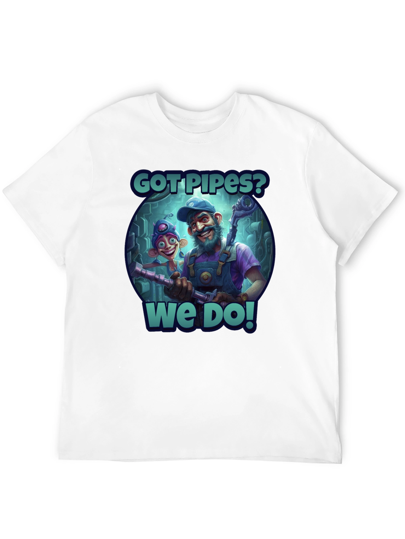 Camiseta Negra Got Pipes?