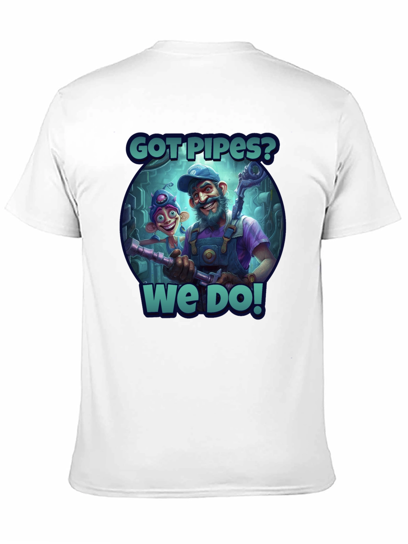 Camiseta Negra Got Pipes?