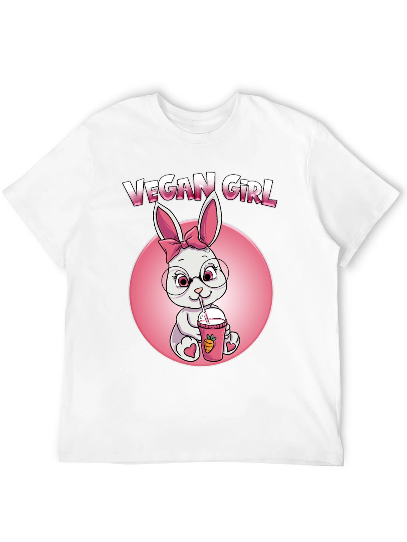 Camiseta Negra Chica Vegana Conejita