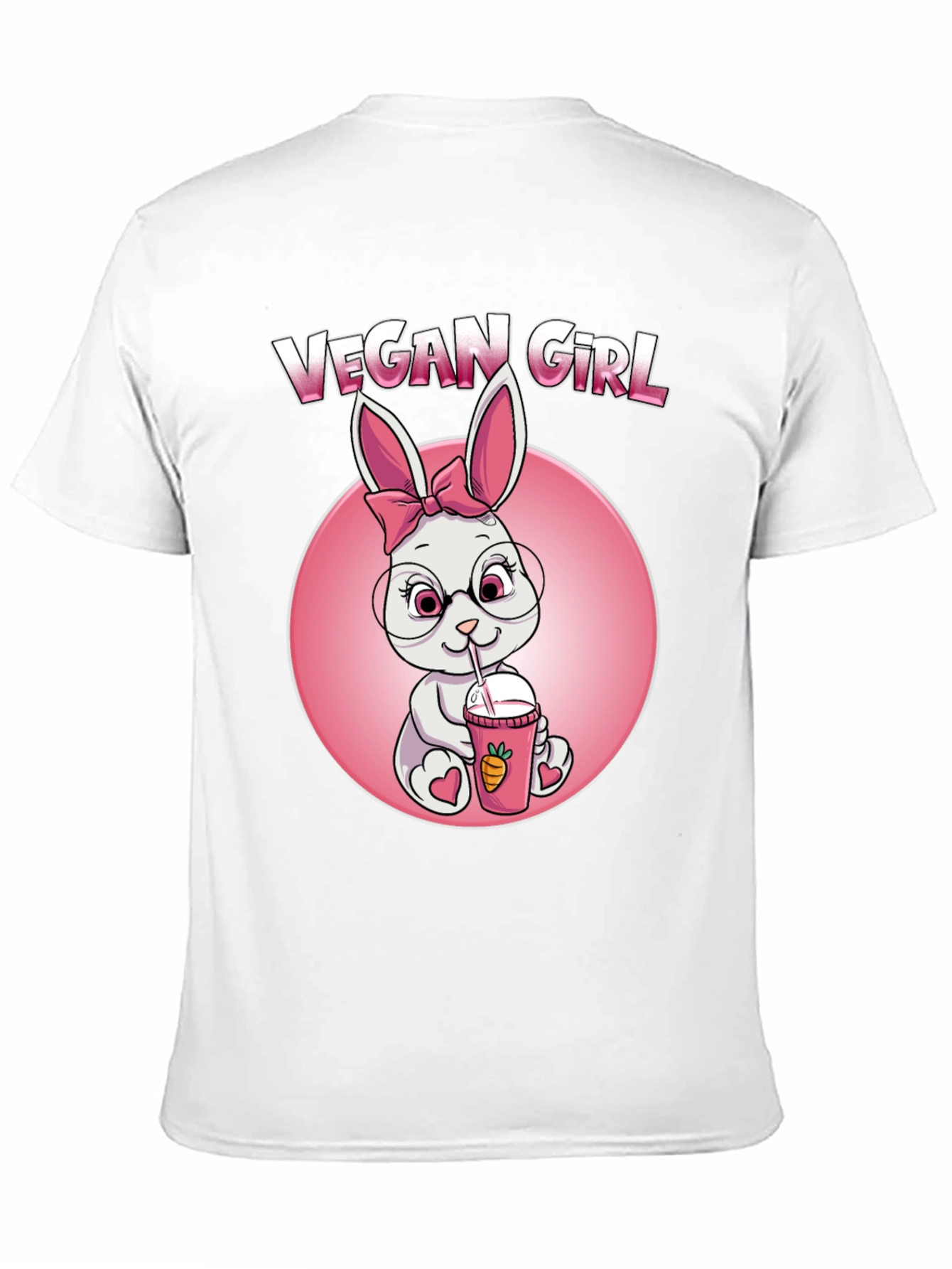 Camiseta Negra Chica Vegana Conejita