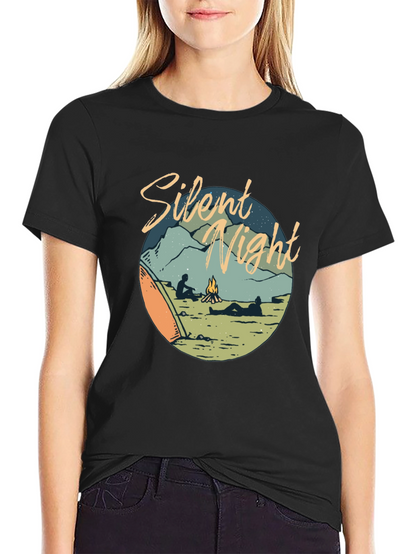Camiseta Noche Silenciosa Camping