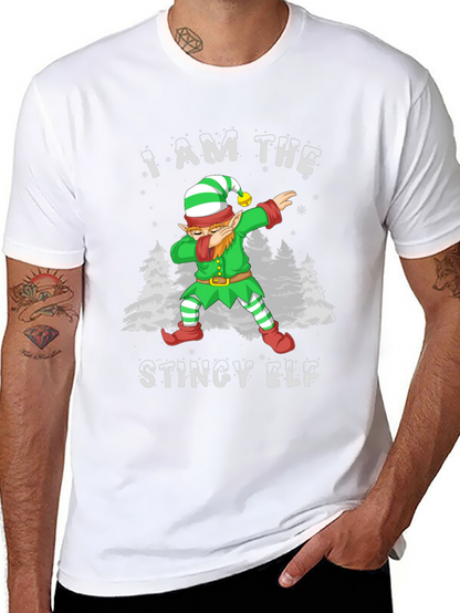 Camiseta Hombre Elfo Tacaño Dabbing Navideño