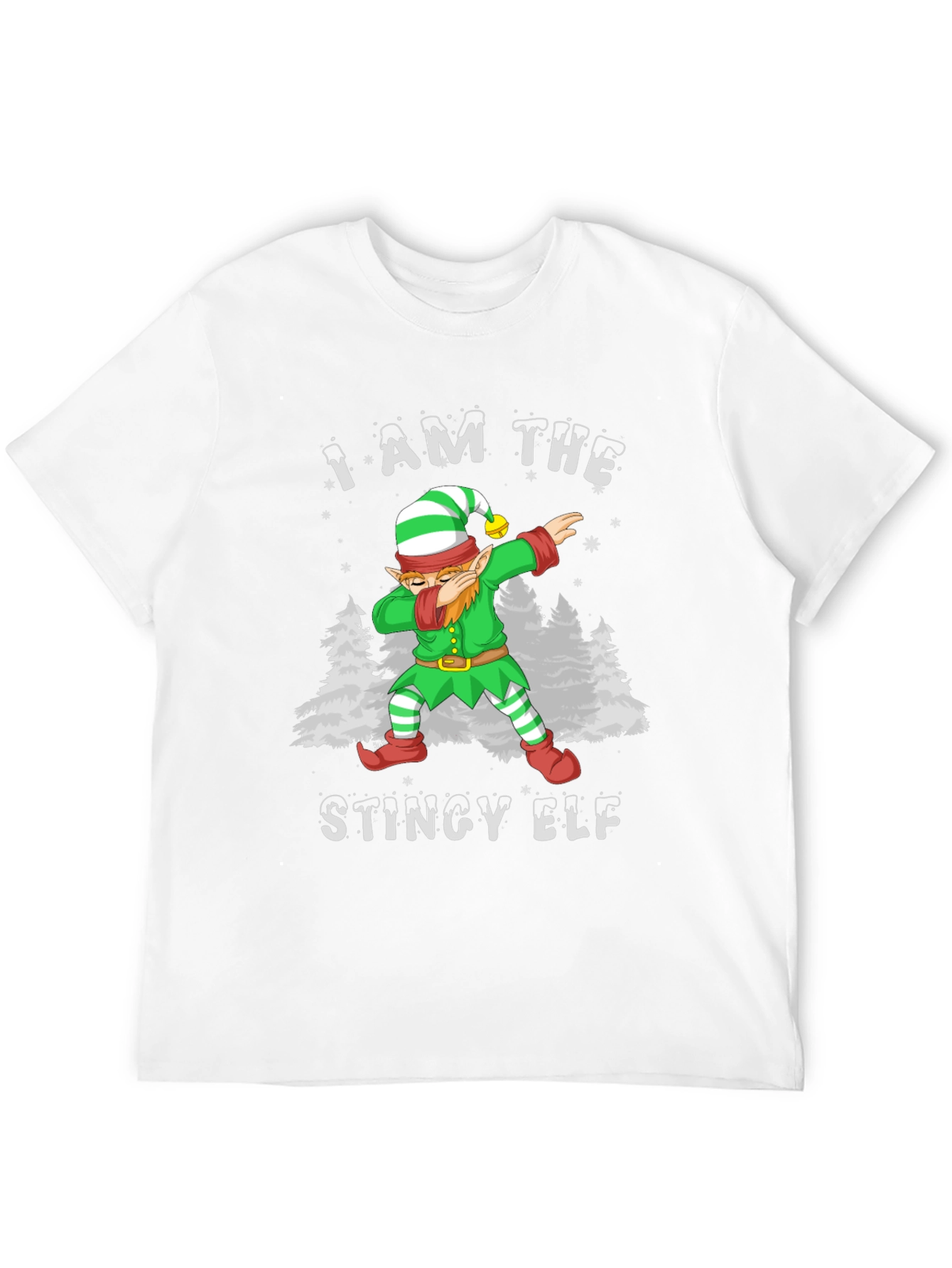 Camiseta Hombre Elfo Tacaño Dabbing Navideño