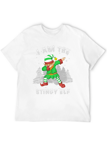 Camiseta Hombre Elfo Tacaño Dabbing Navideño