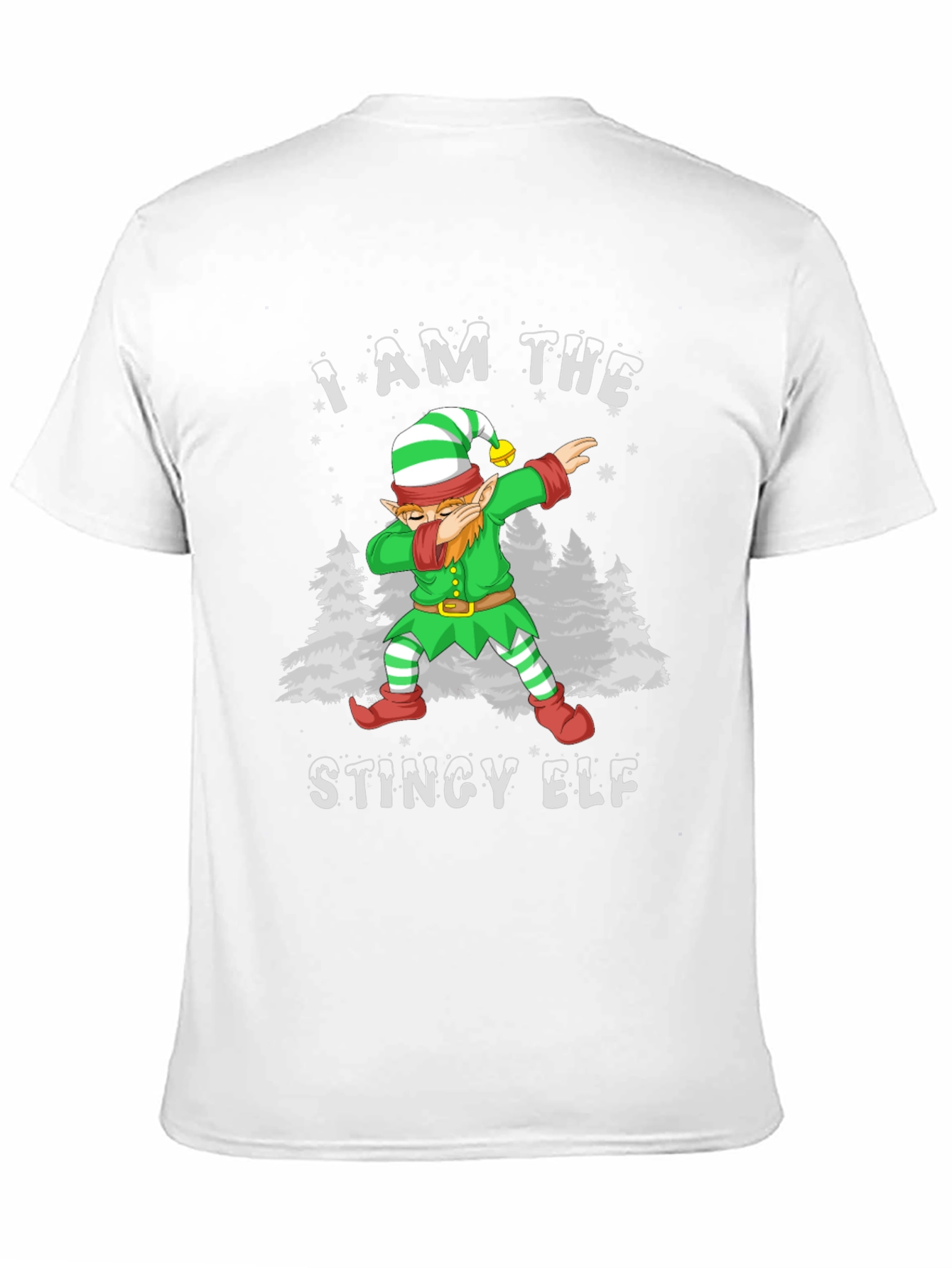 Camiseta Hombre Elfo Tacaño Dabbing Navideño