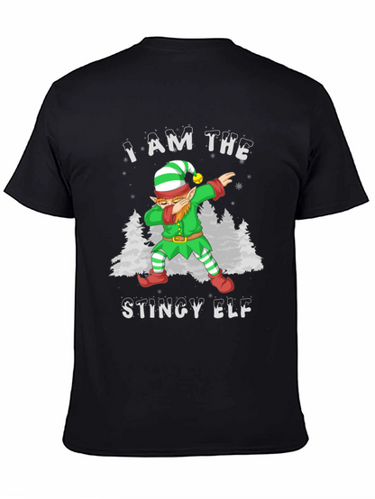 Camiseta Hombre Elfo Tacaño Dabbing Navideño