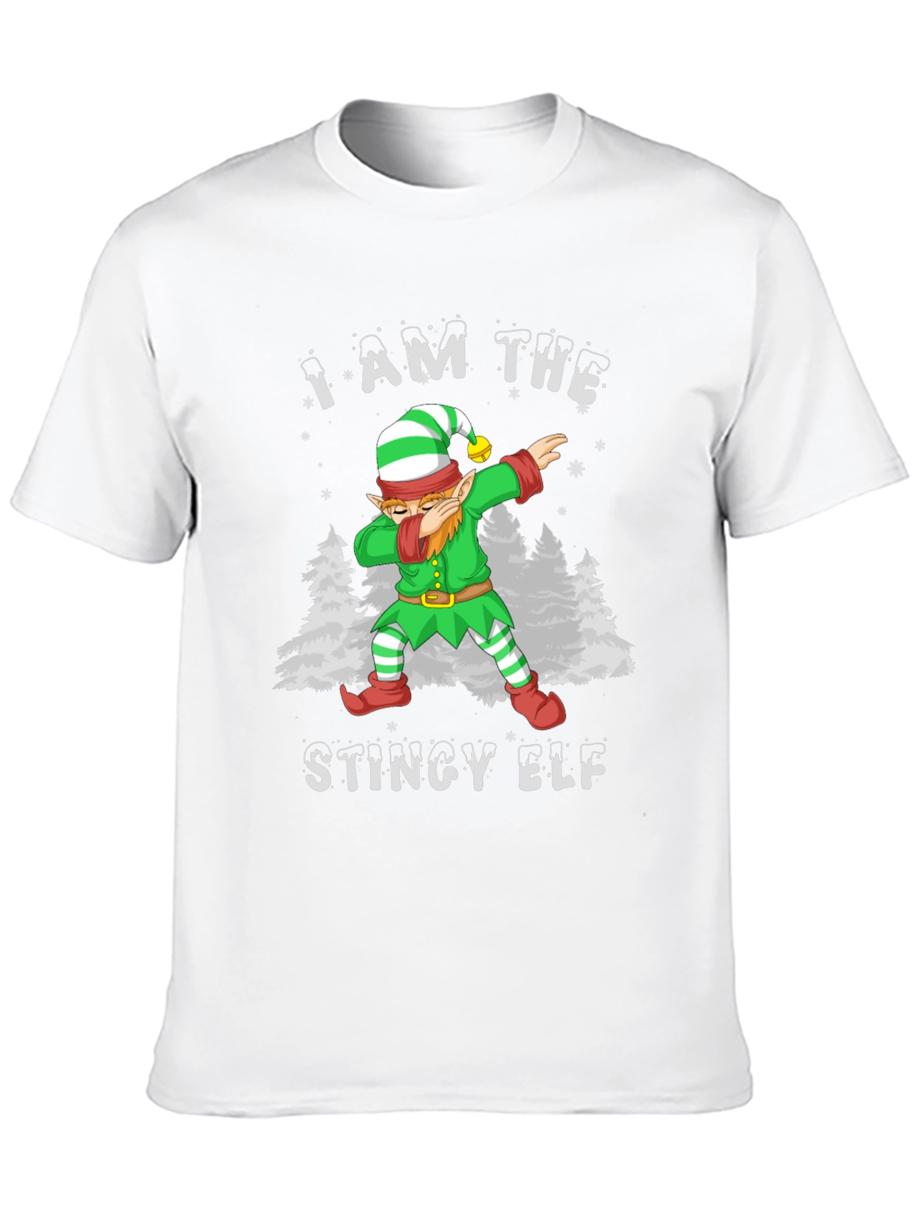 Camiseta Hombre Elfo Tacaño Dabbing Navideño