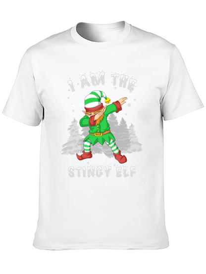 Camiseta Hombre Elfo Tacaño Dabbing Navideño