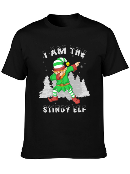 Camiseta Hombre Elfo Tacaño Dabbing Navideño