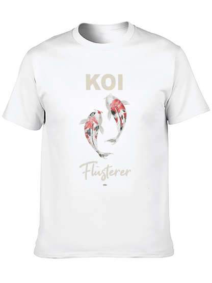Camiseta Negra con Diseño de Koi