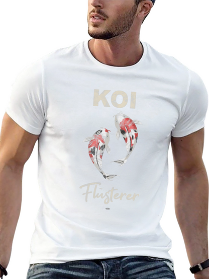 Camiseta Negra con Diseño de Koi
