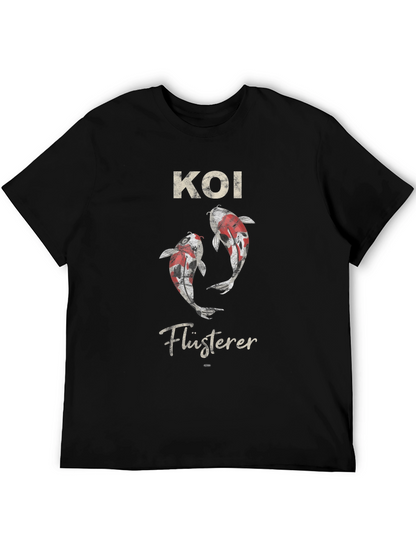 Camiseta Negra con Diseño de Koi