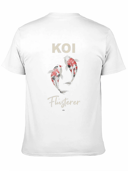 Camiseta Negra con Diseño de Koi