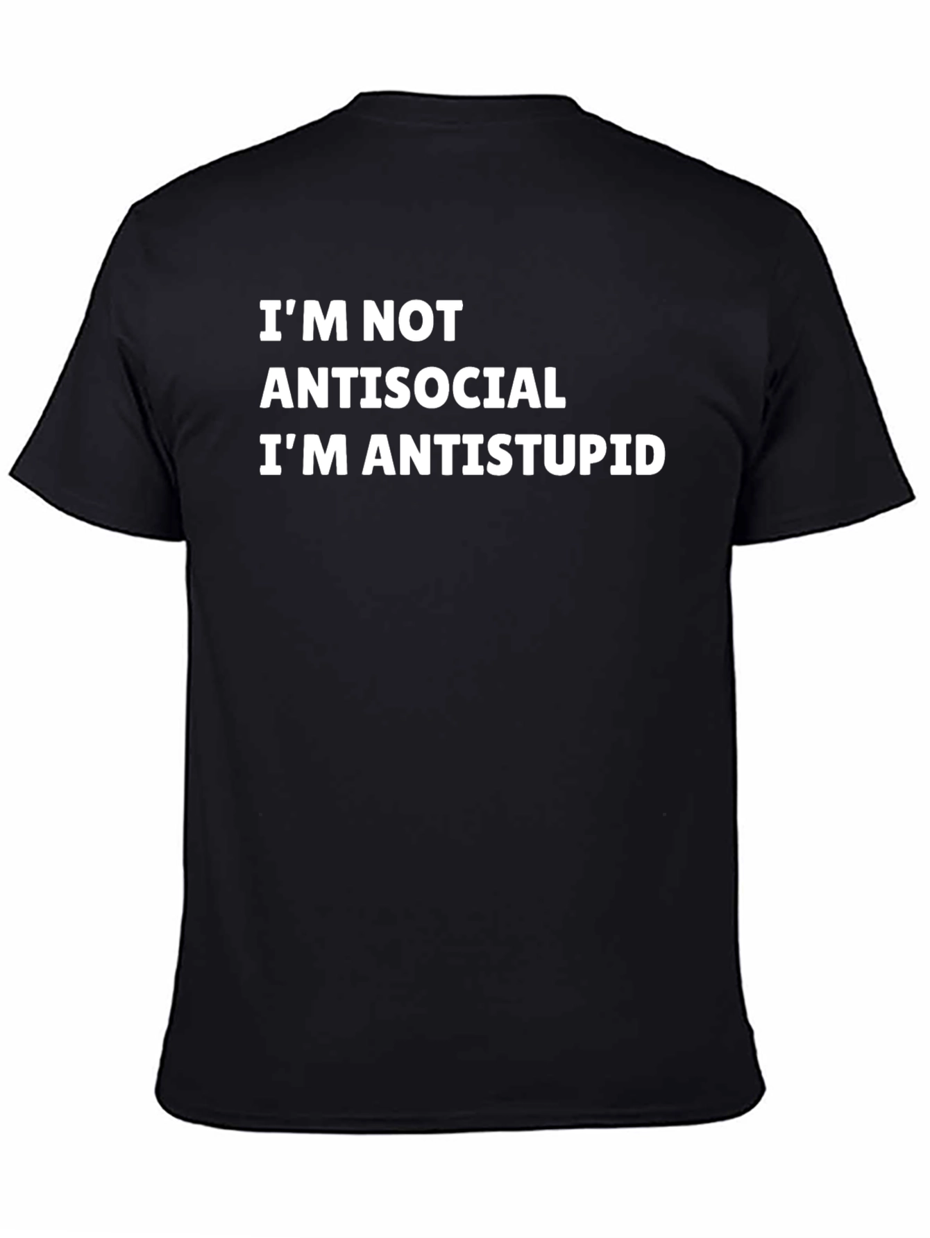Camiseta Negra Anti-Estupidez