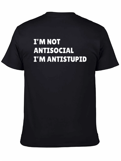 Camiseta Negra Anti-Estupidez