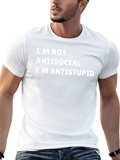 Camiseta Negra Anti-Estupidez