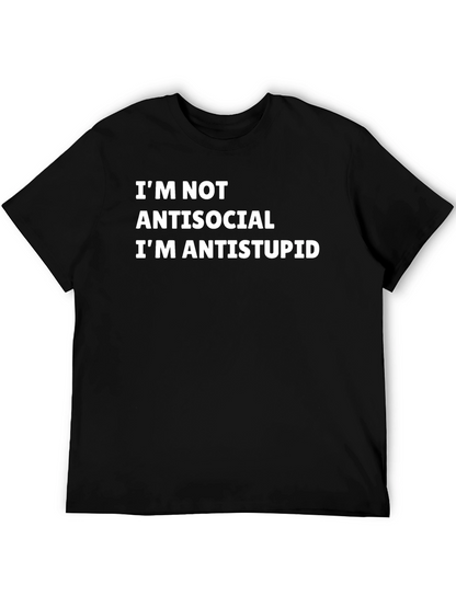 Camiseta Negra Anti-Estupidez