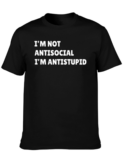Camiseta Negra Anti-Estupidez