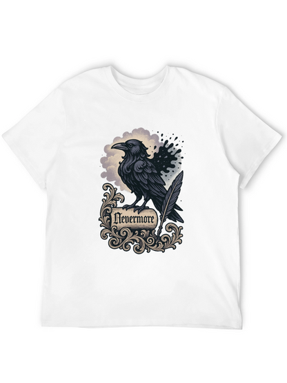 Camiseta Negra Cuervo Nevermore Gótica