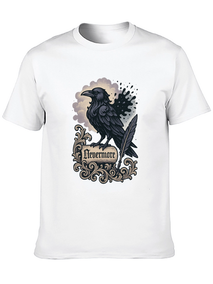 Camiseta Negra Cuervo Nevermore Gótica