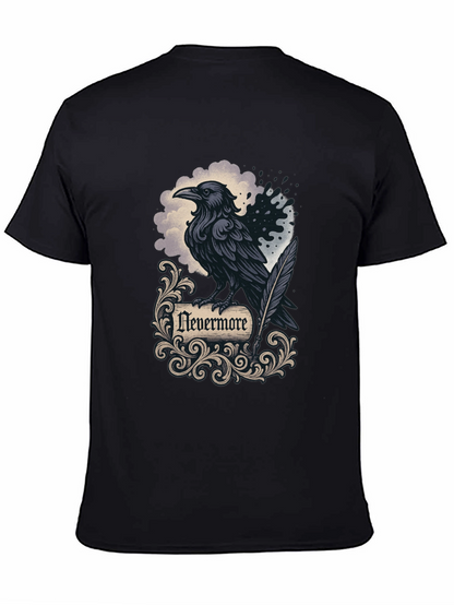 Camiseta Negra Cuervo Nevermore Gótica