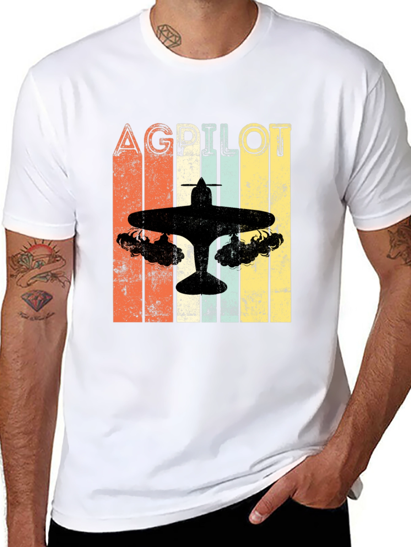 Camiseta Ag Pilot Retro para Hombre